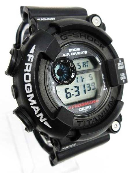 CASIO G-SHOCK FROGMAN DW-8200 腕時計 デジタル 潜水用防水 黒
