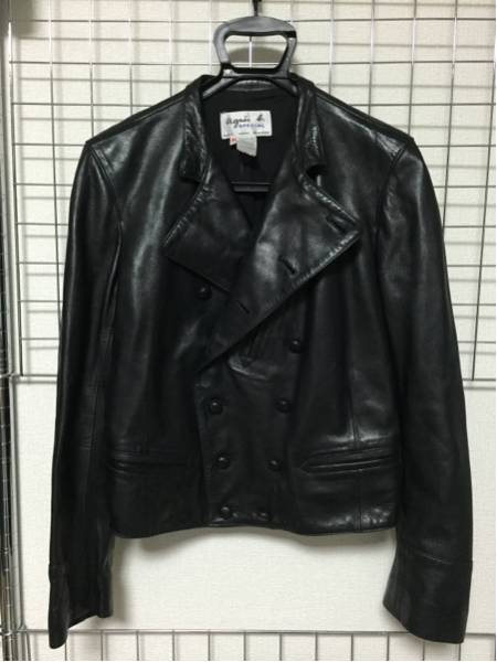 agnes b. レザー レザージャケット b.（ライダースジャケット）の