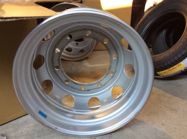 7.50 22.5 10H TOPY スチールホイール 中古2本セット ISO規格 価格