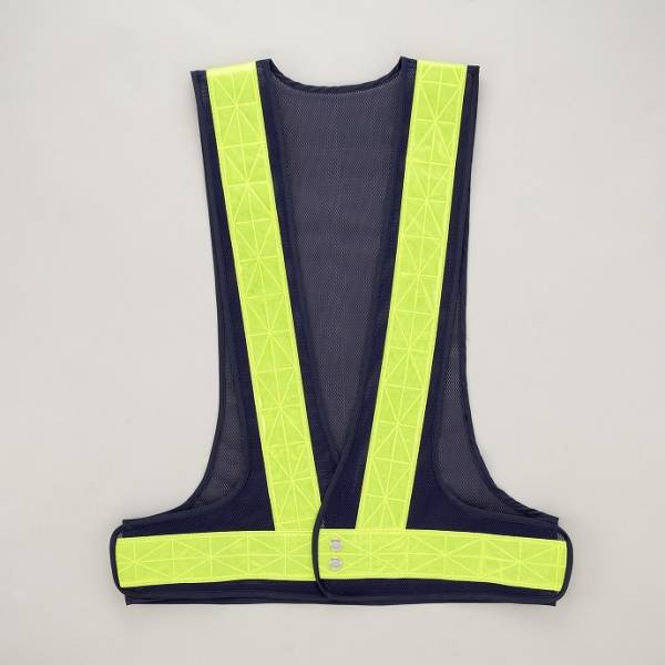 19着一括　新品　 安全ベスト 反射ベスト　紺/黄　60mm幅反射