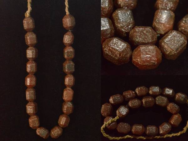 時代物 瑪瑙製▲唐八数珠.念珠.仏珠▲出土