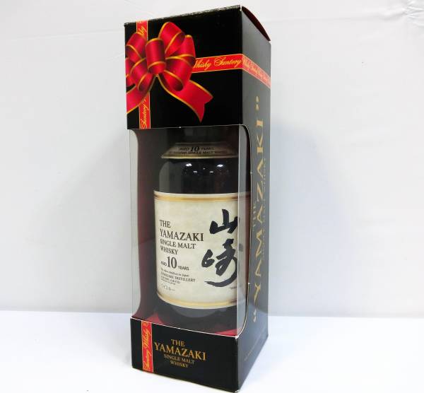最新作，低価 古酒/山崎 10年 サントリーシングルモルトウイスキー 箱 