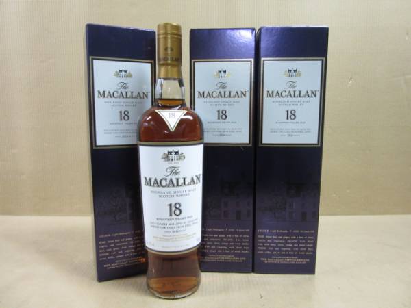 マッカラン The MACALLAN 18年 1996 箱付 3本 マッカランTheMACALLAN18