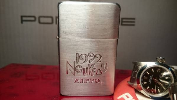 ☆zippo 1992 NOUVEAU ヌーボー 1932レプリカ 外ヒンジ シルバー
