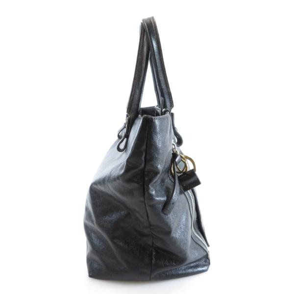 CHLOE ロゴデザイン トートバッグ レザー レディース