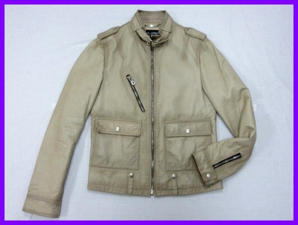 28714★ドルチェ&ガッバーナ シープスキン ジャケット/46/S相当