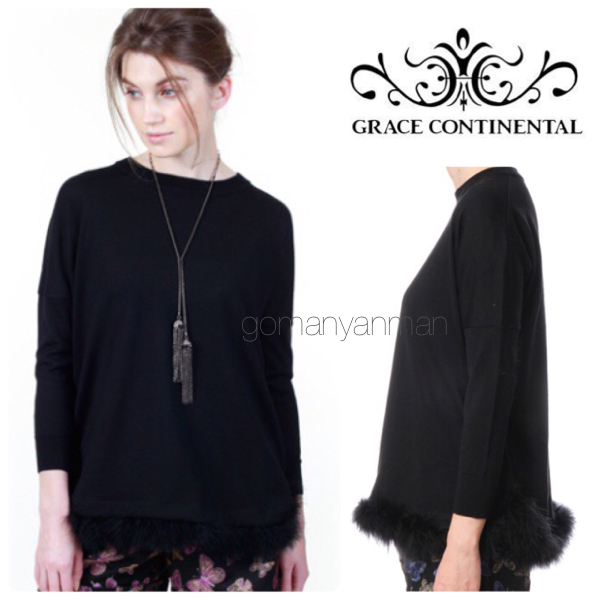 グレースコンチネンタル 2WAY 裾ファーニット 35640円 diagram