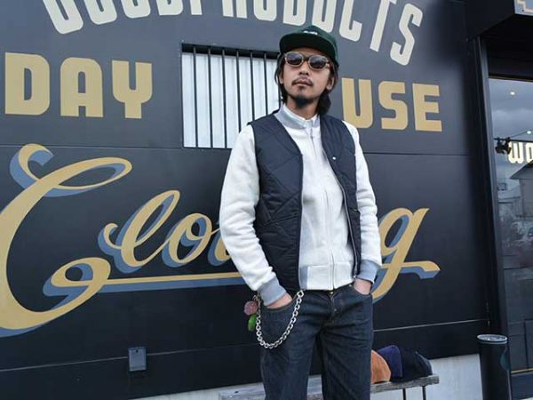 【BLUCO/ブルコ】ナイロンVネックベスト(S)BWG/UNCROWD/ワーク