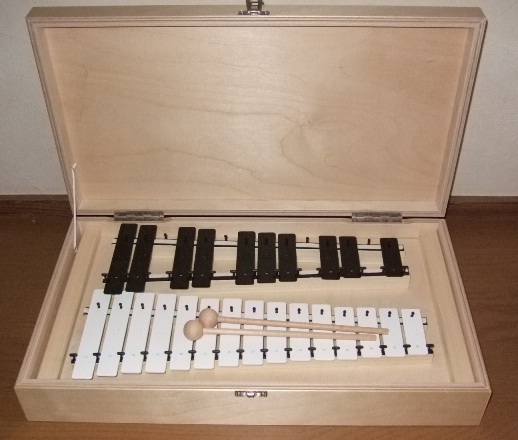 Goldon 鉄琴 11085 木箱入り メタロフォン 25音 新品即決 キッズ