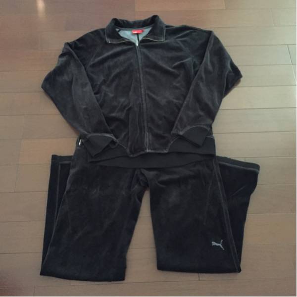 PUMA プーマ 秋冬ベロアジャージ 上下 Ｌ