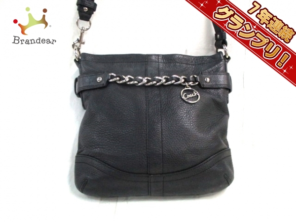 コーチ ショルダーバッグ F19722 黒 レザー COACH COACH(コーチ 