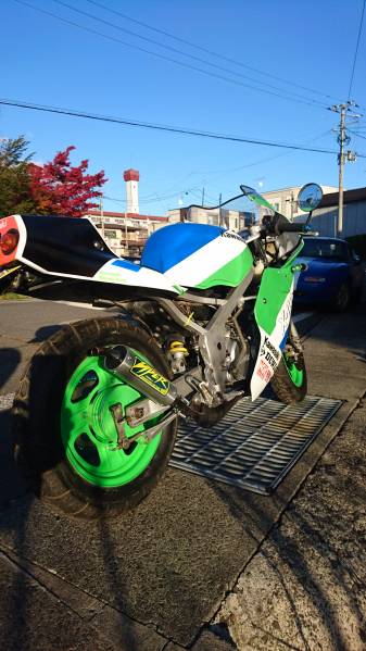 売り切りYSR50 カワサキX-09仕様 80cc登録 TZM NSR ジャンク扱い(50cc 