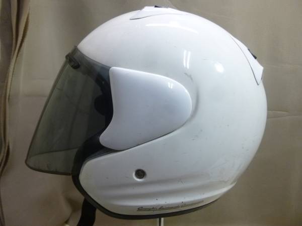 900 Arai ジェットヘルメット SZF 白 M57-58 弱カス出 中古！ ジェット