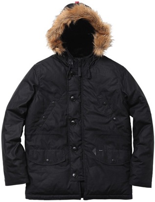 美品 Supreme Waxed Cotton N-3B Sサイズ ジャケット Millerain 【公式