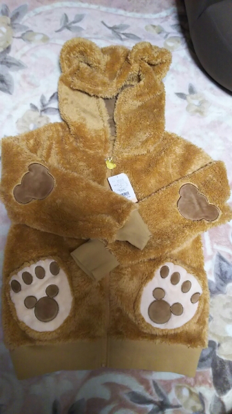 ディズニーシー購入！ダッフィーの耳付きパーカー(新品)