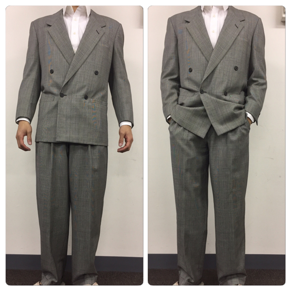 ヴェルサーチ GIANNI Versace ウール スーツ 上下 44 グレー
