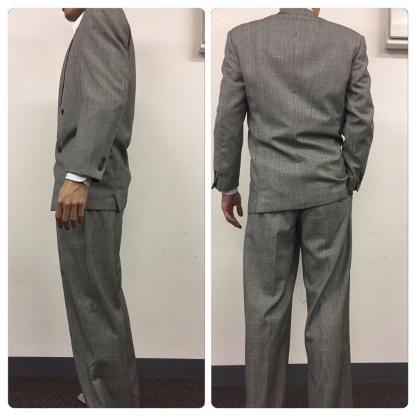 ヴェルサーチ GIANNI Versace ウール スーツ 上下 44 グレー