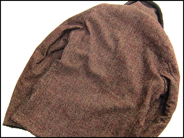 新品2.7万!ボイコット ループツイード裏パイルPコートL赤J27789