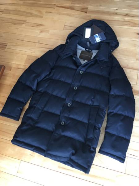 新品別注 マッキントッシュ ウール ダウン 40 auchavan ネイビー