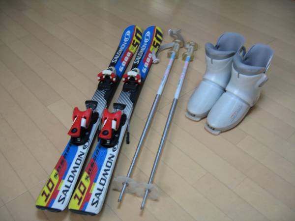 子供用スキー3点セット　中古