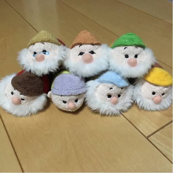 ディズニー　ツムツム　７人のこびと　中古_1