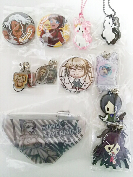 スーパーダンガンロンパ ラバーストラップ 狛枝 日向 左右田 等