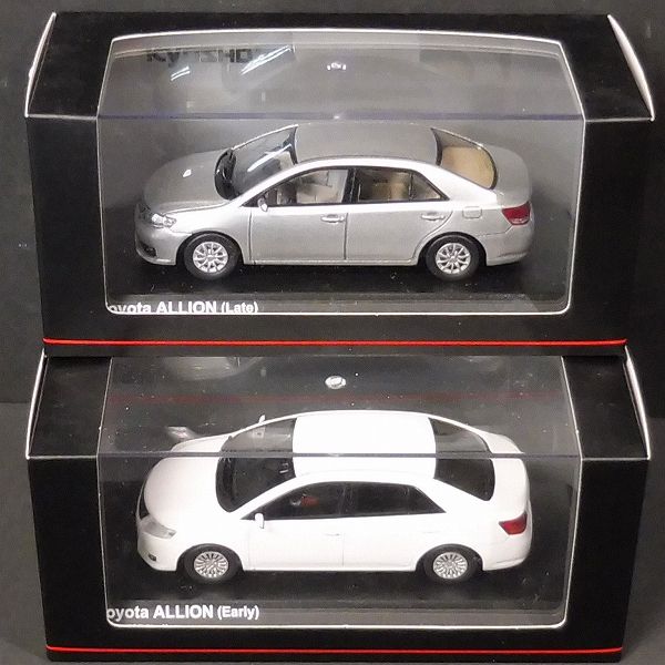 Q456 京商 1/43 トヨタ アリオン 前期型 白 後期型 シルバー □