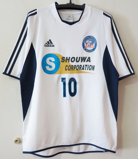 なでしこ　岡山湯郷ベル　2005AWAY半袖ユニフォーム＃10宮間