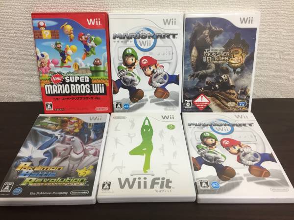 任天堂 wii ソフト 6本 動作未確認 マリオカート スーパーマリオ