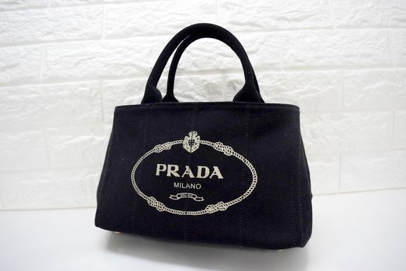 prada プラダ Canapa ミニバッグ 2way 4回使用保管 ♪NERO♪