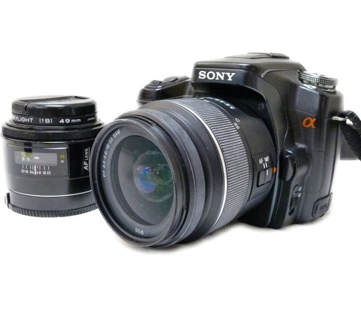 α100 SONY DSLR-A100 - 18-55mm メルカリ (DSLR-A100)+DT18-70⁄3.5-5.6 
