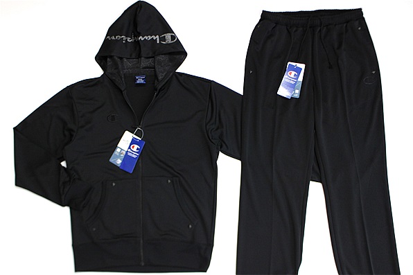 Champion メンズ スウェット上下セット 黒[SETCS1306-K-O]一 五
