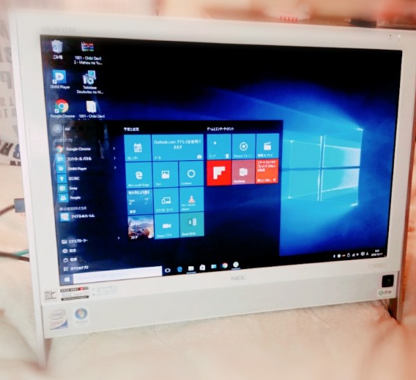 NEC vn770/r core2 win10 office2013 無線　地デジ 320g 2g