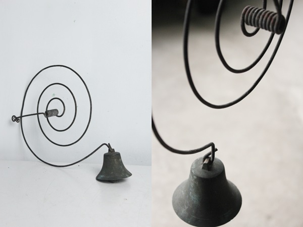 TB526ぐるぐるの古いドアベル◇呼び鈴/チャイム/古道具/渦巻き