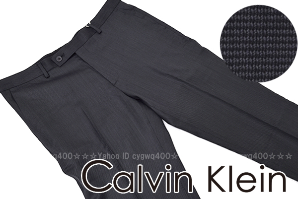 d010新品 カルバンクラインPRESTON シルク混ウールパンツ34w88