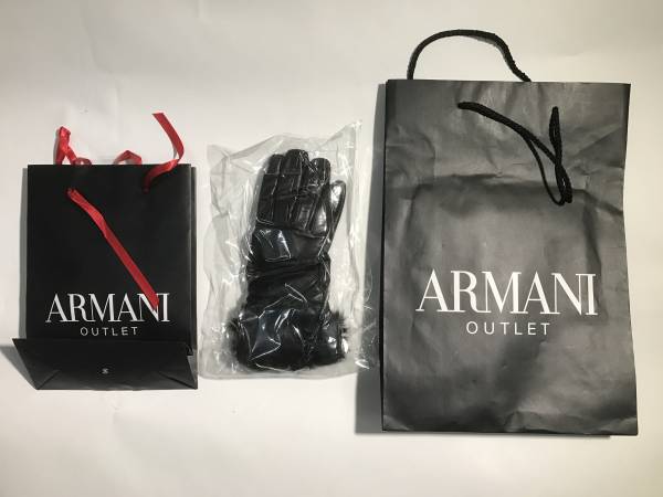 アルマーニ婦人手袋　Xmasプレゼントに！　皮製　アウトレット