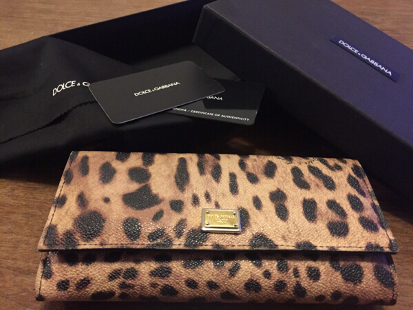 ドルチェ＆ガッバーナ(ドルガバ) ヒョウ柄(レオパード柄) 長財布