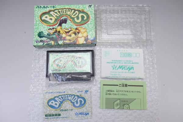 FC ファミコン バトルトード メサイヤ 箱説はがき付 未使用品