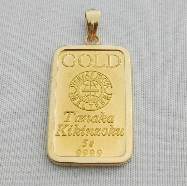 純金 K24 999.9 K18 5.7g インゴット トップ イエローゴールド