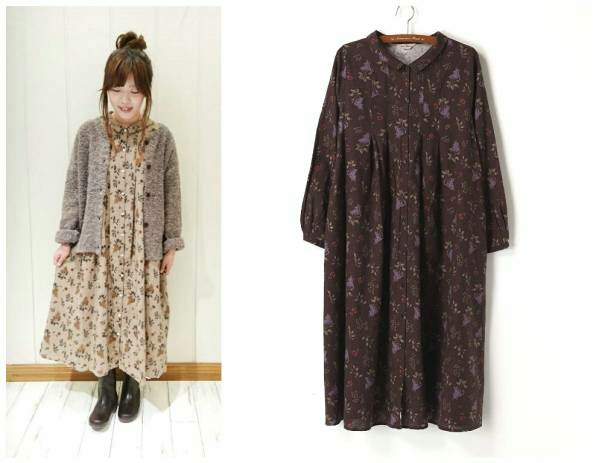 ★SM2 今季人気！ 新品 綿麻 中花柄ワンピース★HP掲載