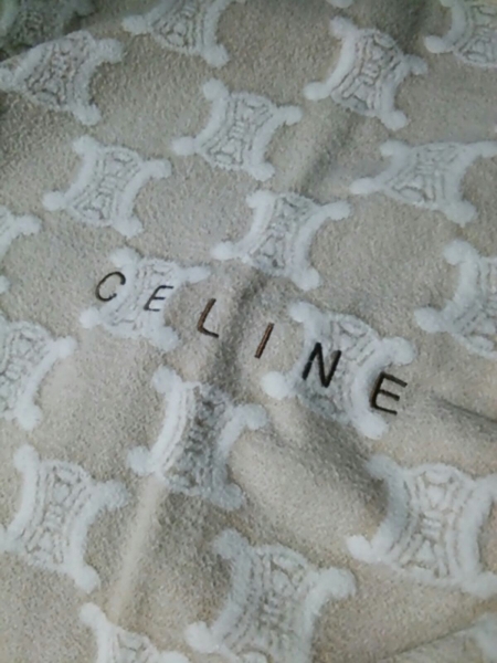 新品CELINEセリーヌ綿ひざ掛けブランケット セリーヌ ブランケット 140