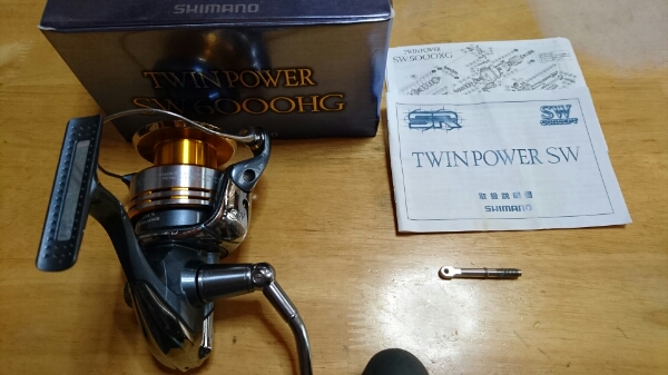 シマノ 09 ツインパワー SW6000HG 中古美品 ジギング リール シマノ 09 ツインパワー SW6000HG 中古美品 ジギング リール