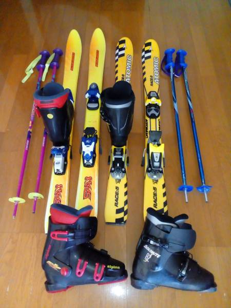 中古ジュニアスキー(３点)　兄弟分２セット