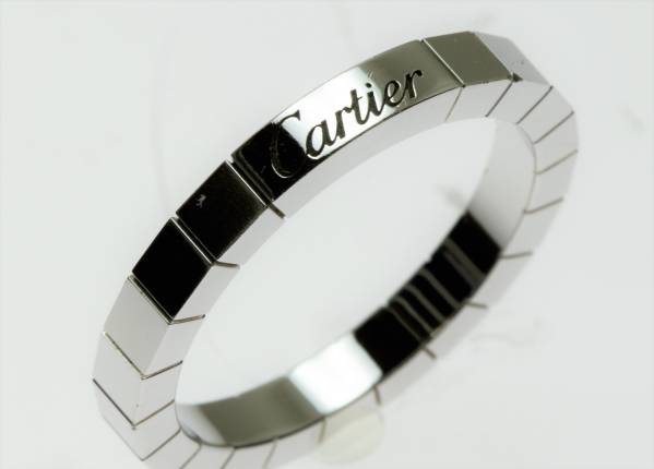 ☆Cartier カルティエ K18WG/ 750WG ラニエール リング #59 ,画像に 