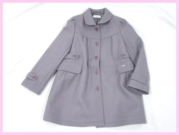 ゆきんこ【CELINE】セリーヌ 羊毛カシミヤ混 コート 130 安心の正規品アイテムは状態の良い美品 32665☆美品 CELINE/セリーヌ