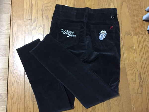 新品 ザ ローリングストーンズ ズボン パンツ メンズ 82cm M L 伸縮性 ゴルフ　ストレッチ機能