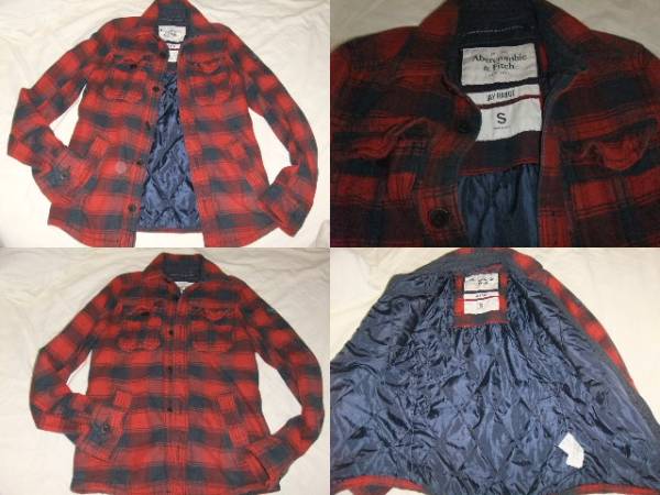 ★アバクロ★ネルシャツ中綿キルティングジャケットジャンパー