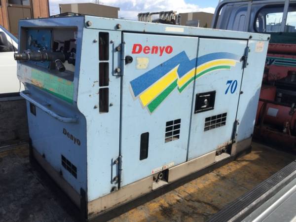 デンヨーコンプレッサー DPS-70SPB 茨城県境町発Stock デンヨー