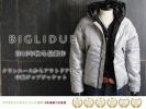 ■T4380■定2.4万 BIGLIDUE 秋冬新作 中綿ジップジャケットXL 灰
