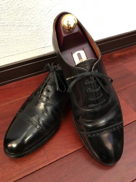 Poulsen Skone ポールセンスコーン ストレートチップ 7 1/2 E 黒